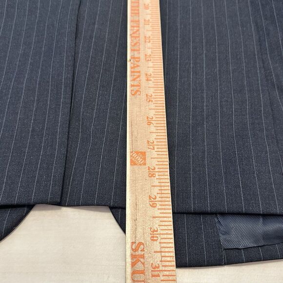Brooks Brothers 1818 Fitzgerald Estarto Men 40S 36x28 Suit Wool Pinstripe Gray - Picture 13 of 16